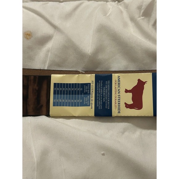 Mossy Oak Men's Genuine Leather Belt Size 42 Camouflage Buckle Black - Picture 2 of 7